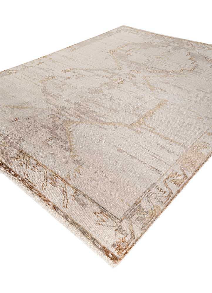 viscaya ivory wool Hand Knotted Rug - FloorShot