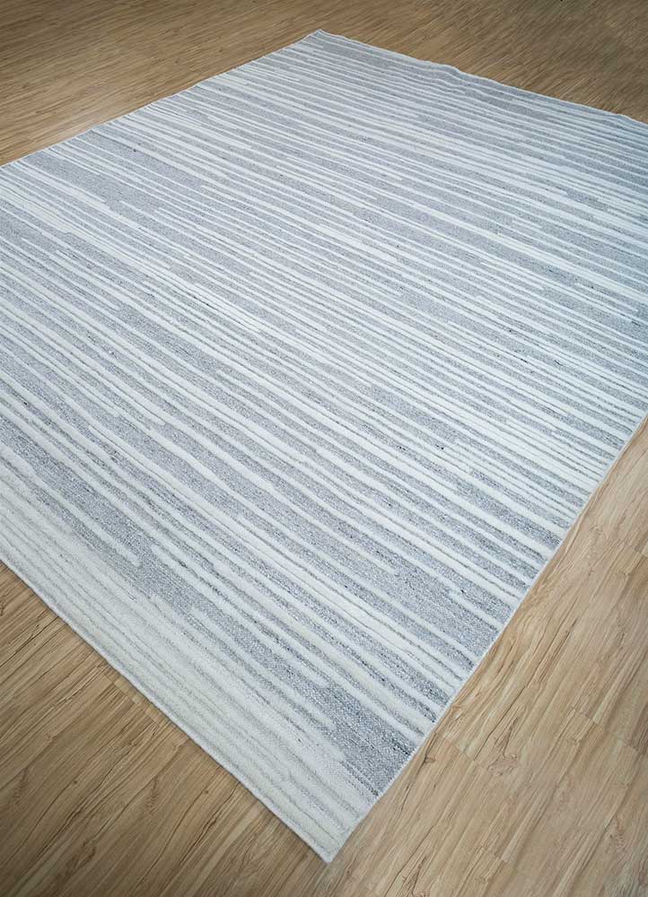 manifest grey and black wool Hand Knotted Rug - FloorShot manifest grey and black wool Hand Knotted Rug - FloorShot