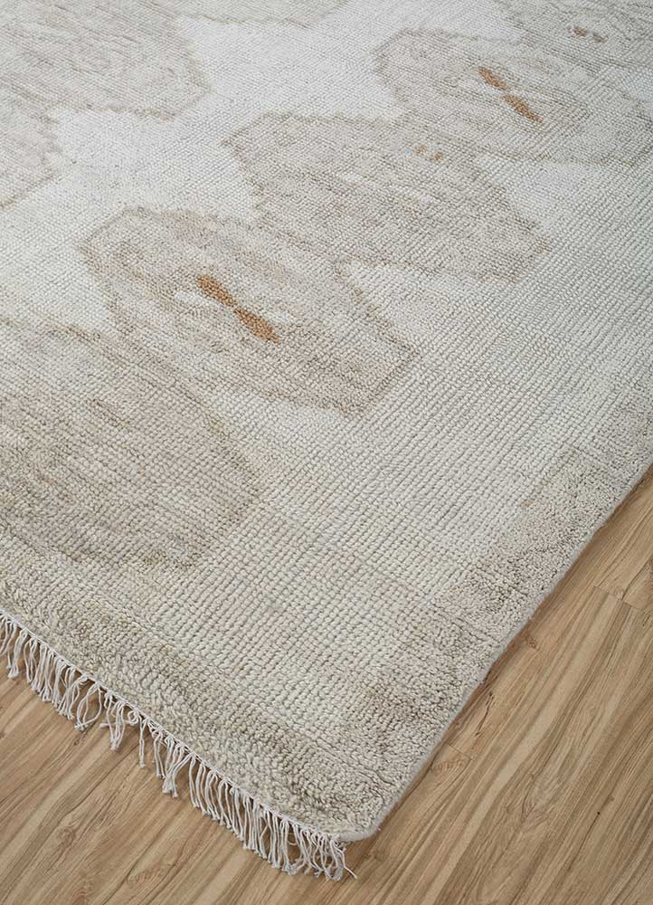 manifest ivory wool Hand Knotted Rug - FloorShot
