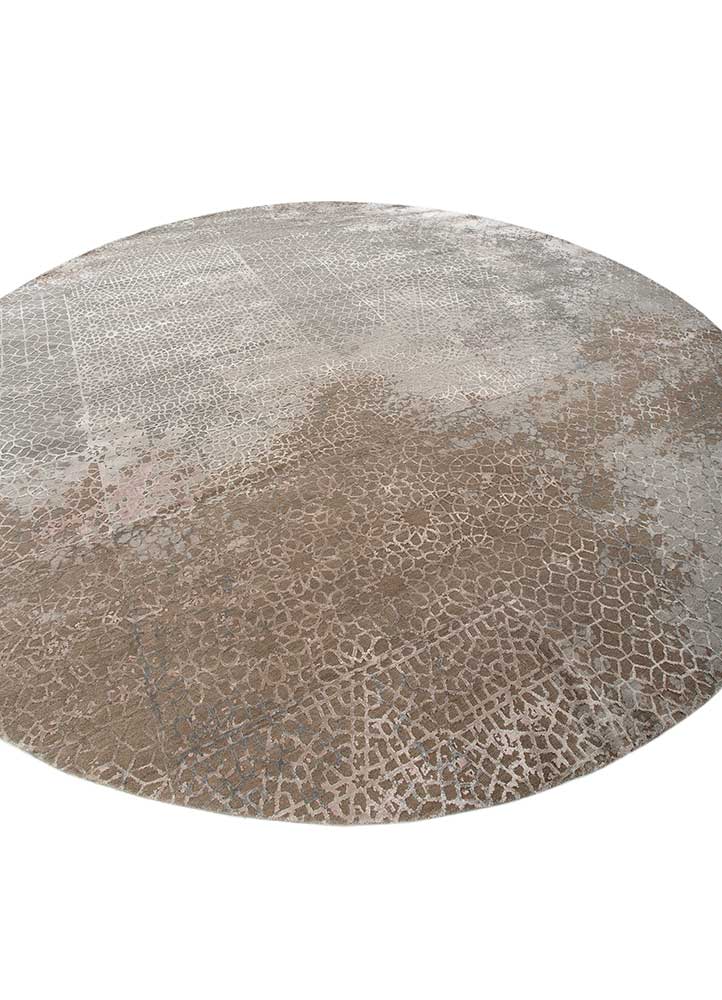 tattvam grey and black wool and bamboo silk Hand Knotted Rug - FloorShot tattvam grey and black wool and bamboo silk Hand Knotted Rug - FloorShot