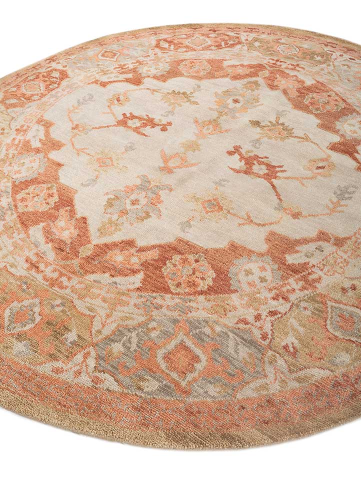 savana ivory wool Hand Knotted Rug - FloorShot