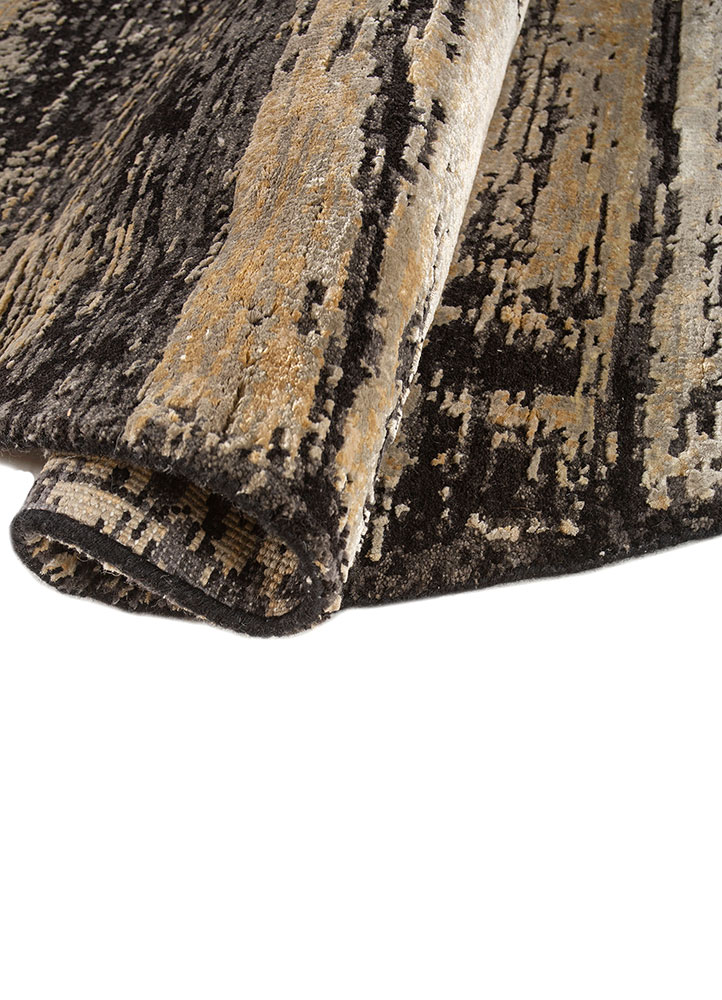 entropy blue wool and bamboo silk Hand Knotted Rug - FloorShot entropy blue wool and bamboo silk Hand Knotted Rug - FloorShot