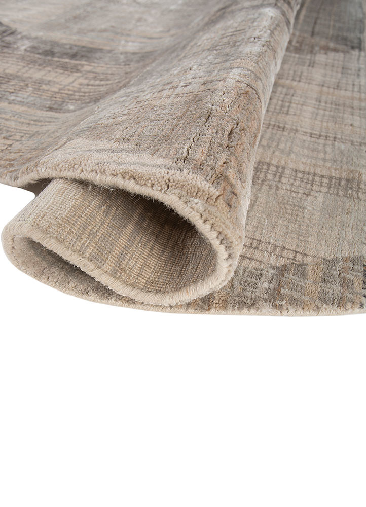 unstring by kavi ivory wool and bamboo silk Hand Knotted Rug - FloorShot unstring by kavi ivory wool and bamboo silk Hand Knotted Rug - FloorShot