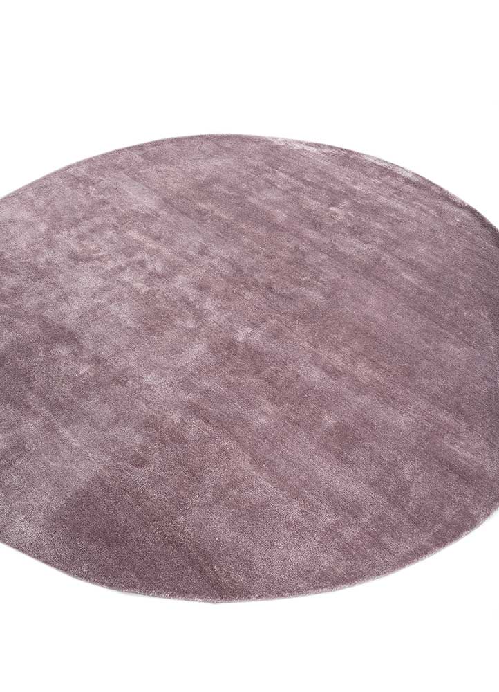 come around pink and purple viscose Hand Tufted Rug - FloorShot