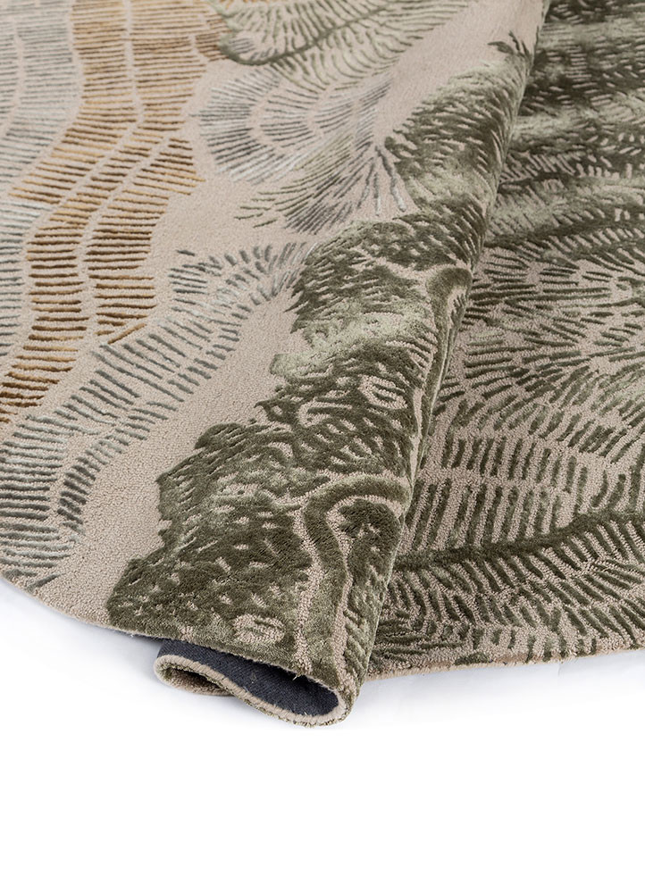 white noise gold wool and viscose Hand Tufted Rug - FloorShot white noise gold wool and viscose Hand Tufted Rug - FloorShot