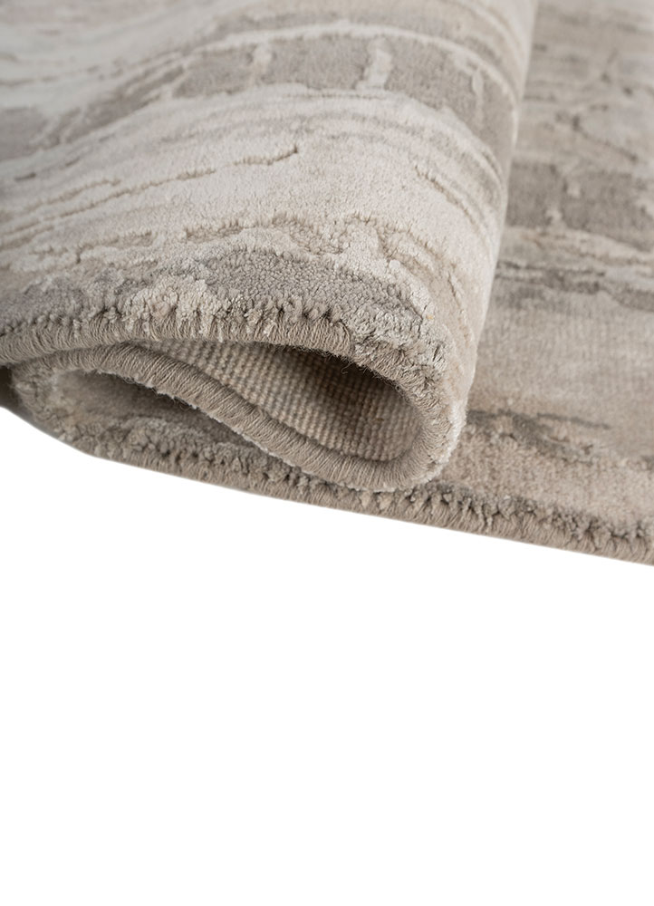 aprezo grey and black wool and bamboo silk Hand Knotted Rug - FloorShot aprezo grey and black wool and bamboo silk Hand Knotted Rug - FloorShot