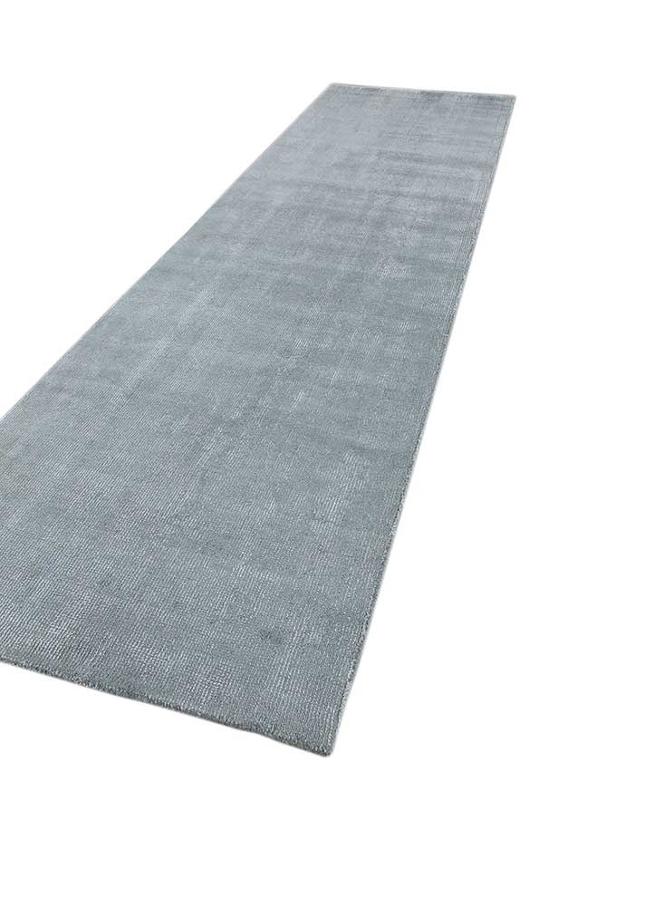 basis grey and black wool and viscose Hand Loom Rug - FloorShot