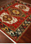 savana red and orange wool Hand Knotted Rug - FloorShot savana red and orange wool Hand Knotted Rug - FloorShot