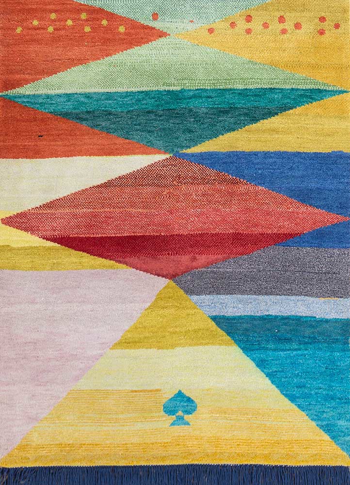 freedom manchaha blue wool and bamboo silk Hand Knotted Rug - FloorShot freedom manchaha blue wool and bamboo silk Hand Knotted Rug - FloorShot