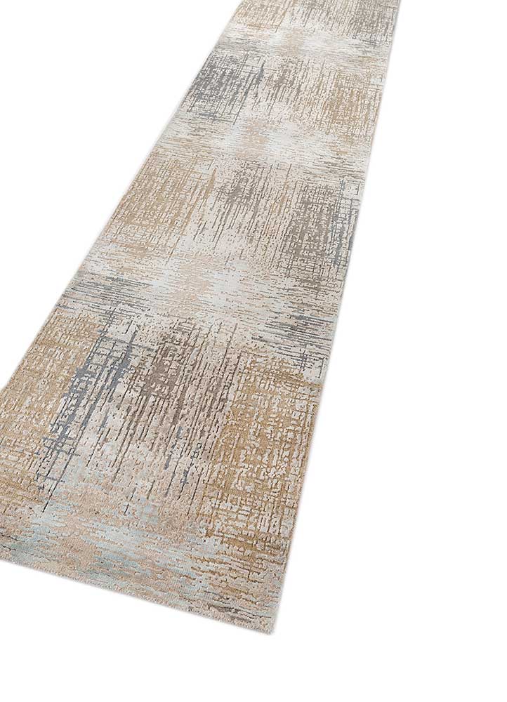 uvenuti grey and black wool and bamboo silk Hand Knotted Rug - FloorShot