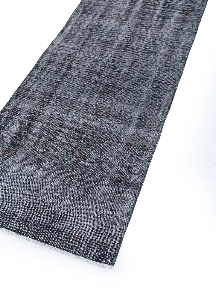 manifest grey and black wool Hand Knotted Rug - FloorShot