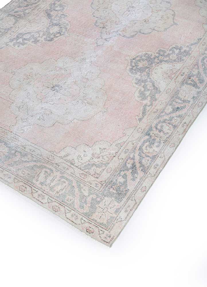 vintage beige and brown wool Hand Knotted Rug - FloorShot vintage beige and brown wool Hand Knotted Rug - FloorShot