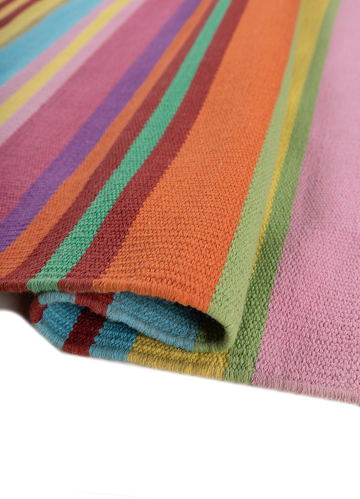 indusbar green cotton Flat Weaves Rug - FloorShot indusbar green cotton Flat Weaves Rug - FloorShot