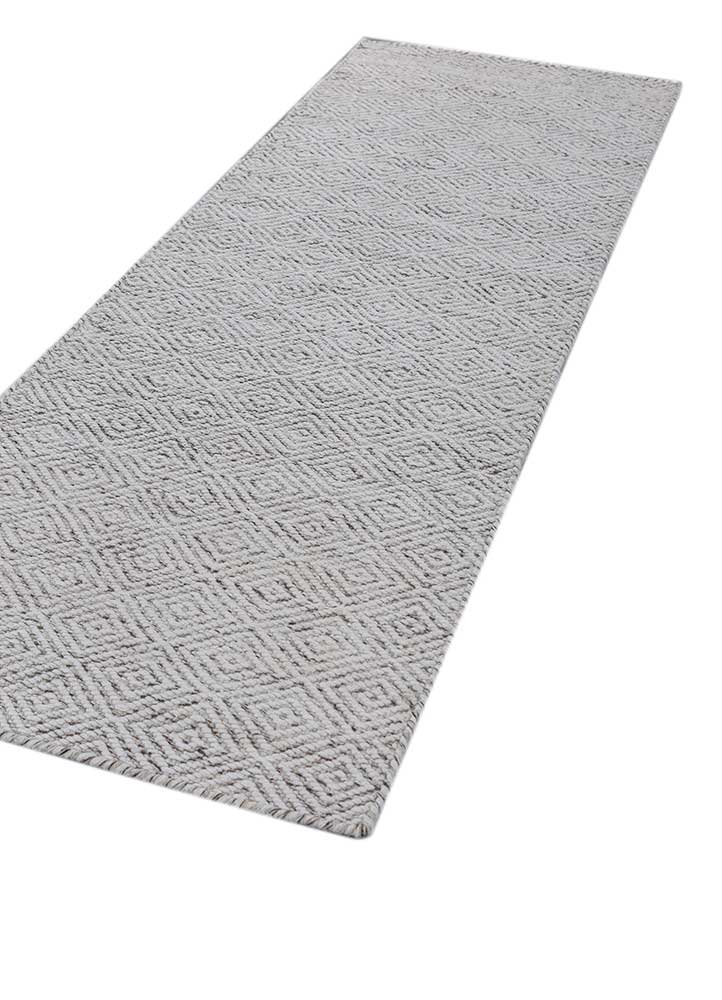 abrash ivory wool Flat Weaves Rug - FloorShot