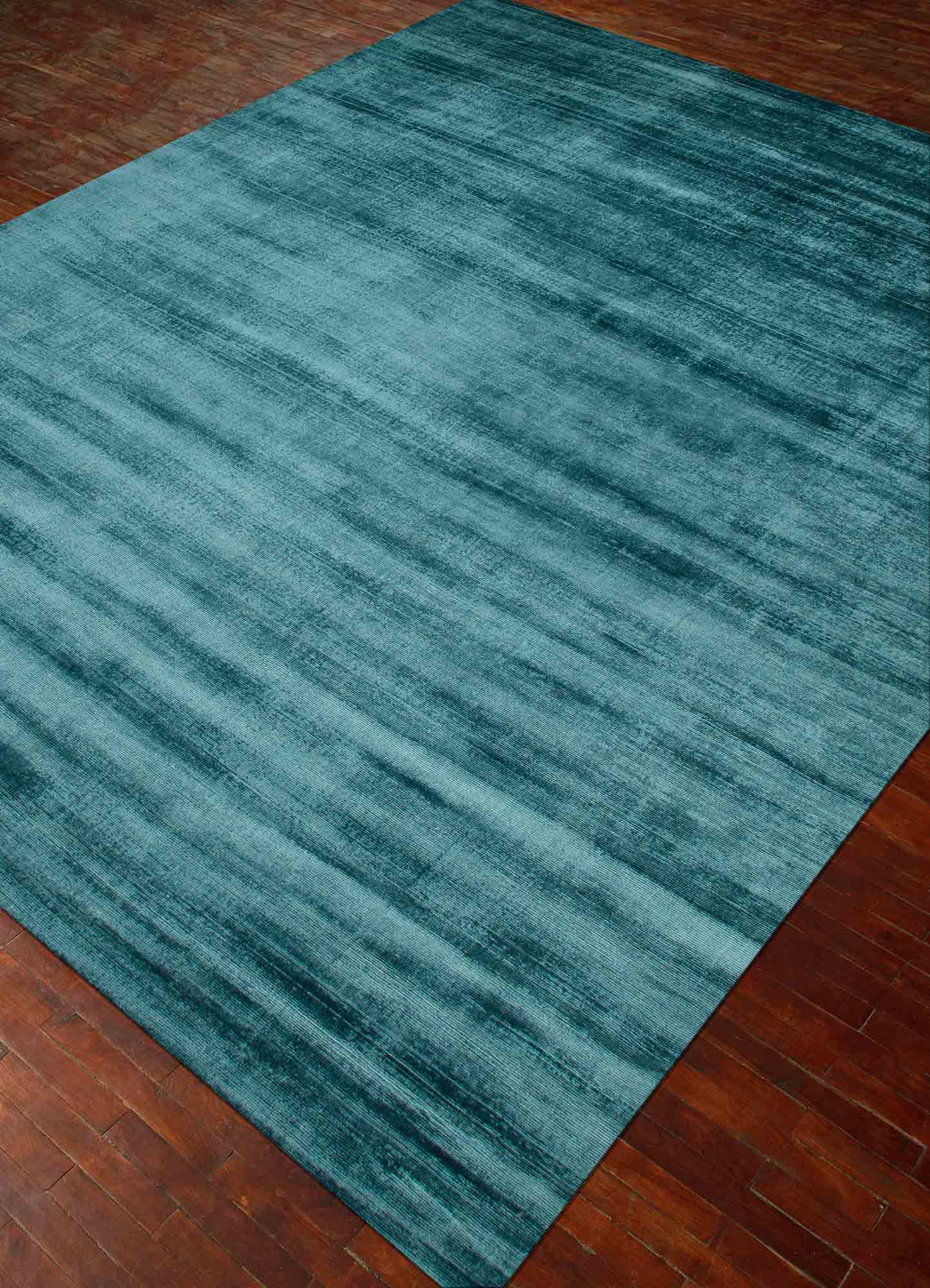 basis blue viscose Hand Loom Rug - FloorShot basis blue viscose Hand Loom Rug - FloorShot