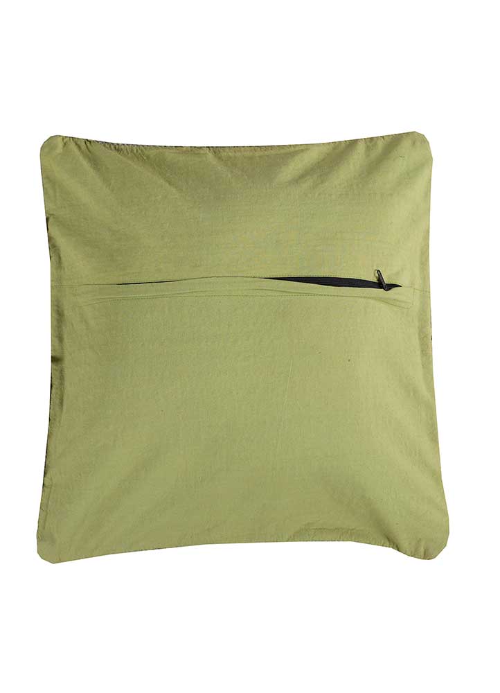 cushion green polyester Cushion Cover Rug - FloorShot