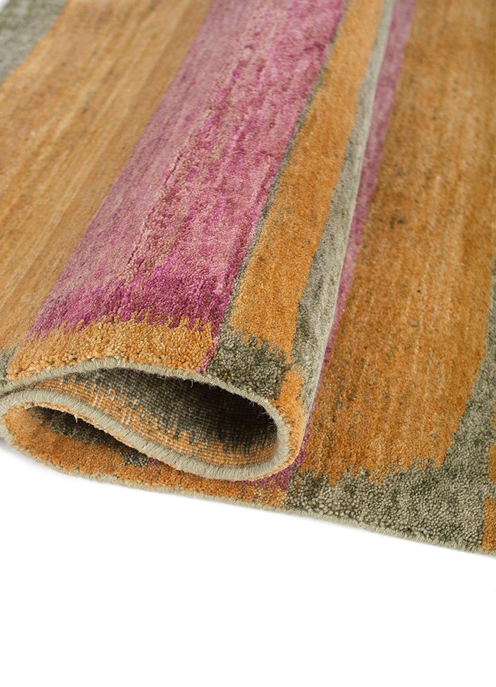 aprezo green wool Hand Knotted Rug - FloorShot