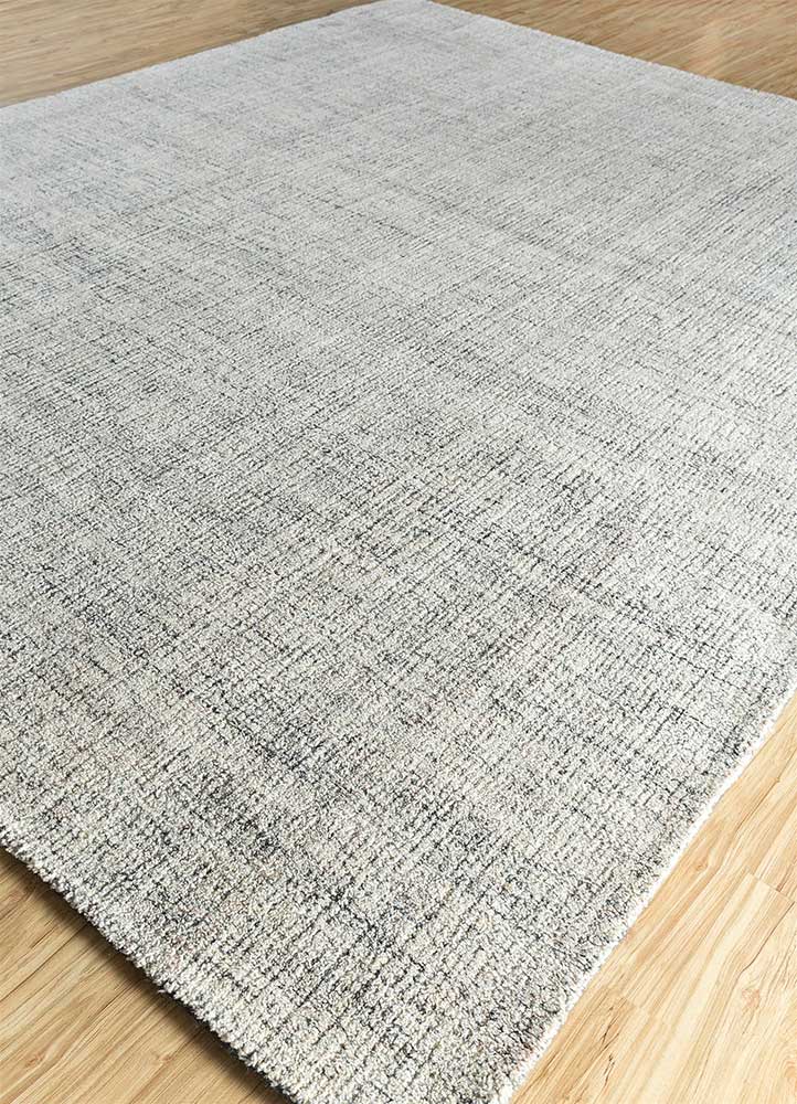 pathways grey and black wool and viscose Hand Tufted Rug - FloorShot