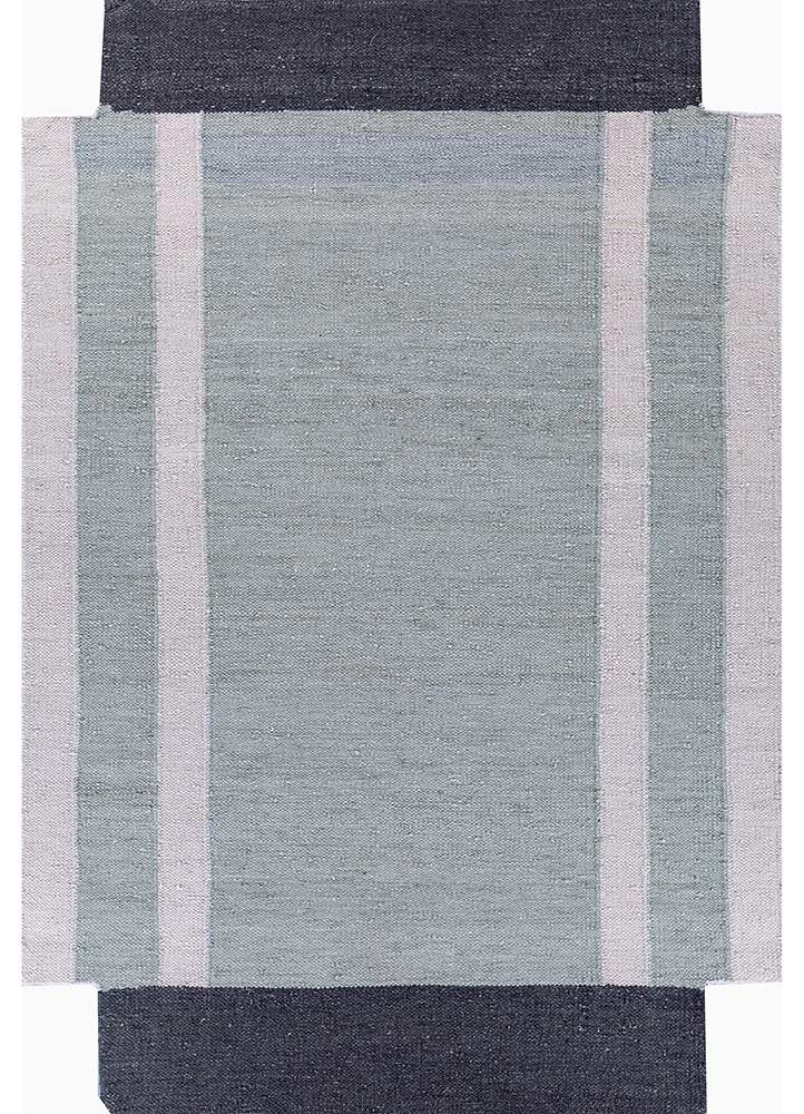  blue wool Flat Weaves Rug