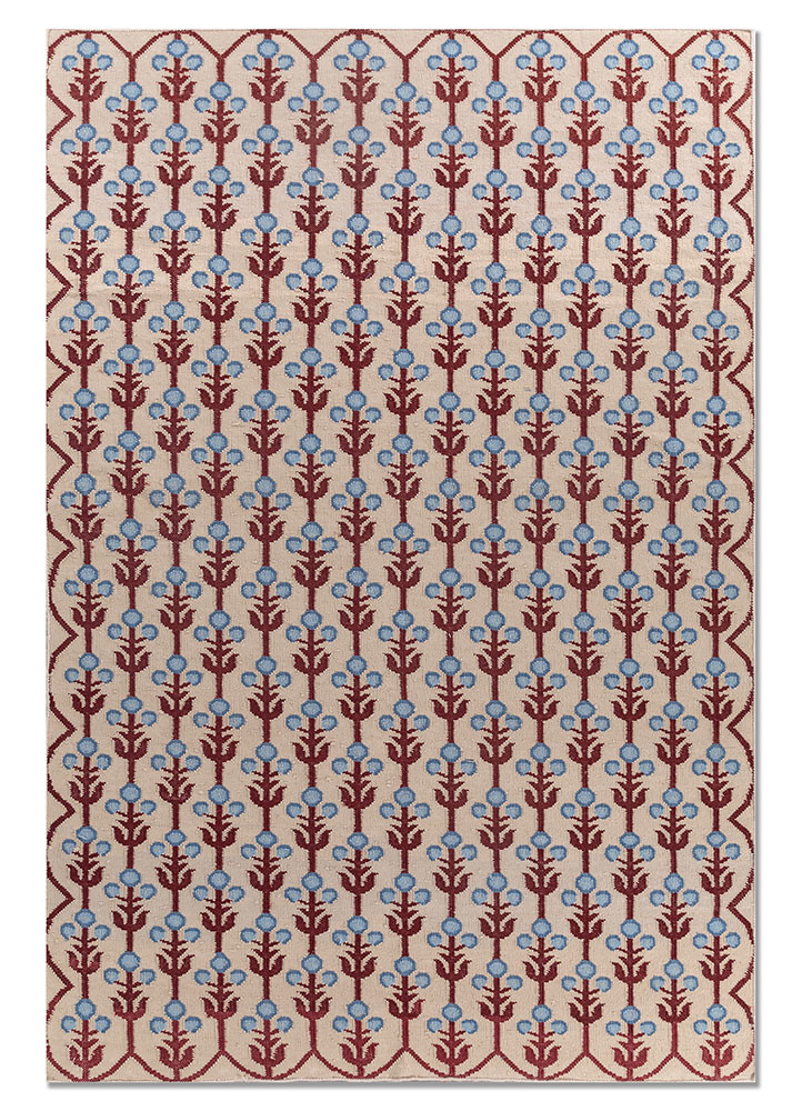  ivory wool Flat Weaves Rug