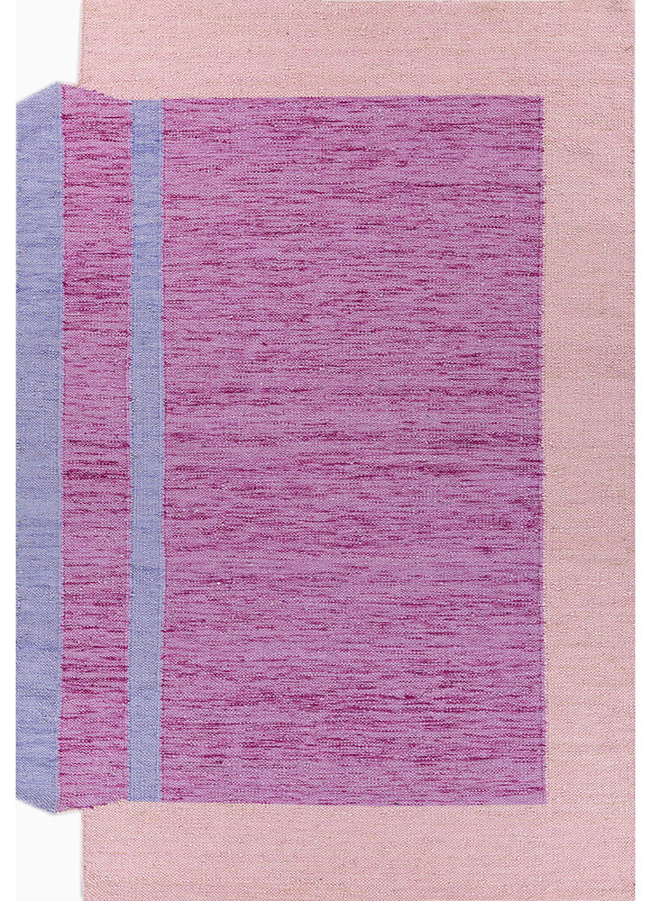daaira pink and purple wool Flat Weaves Rug - HeadShot daaira pink and purple wool Flat Weaves Rug - HeadShot