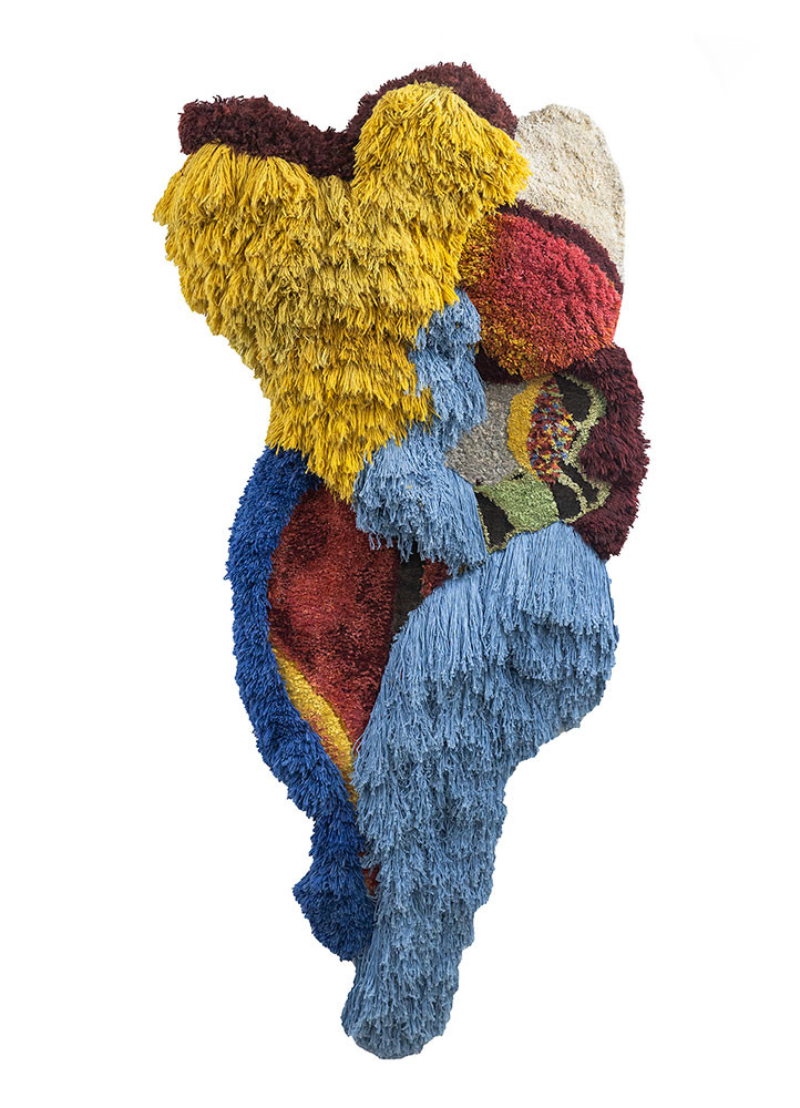Caminantes by Lorenzo ivory wool and bamboo silk Hand Knotted Rug