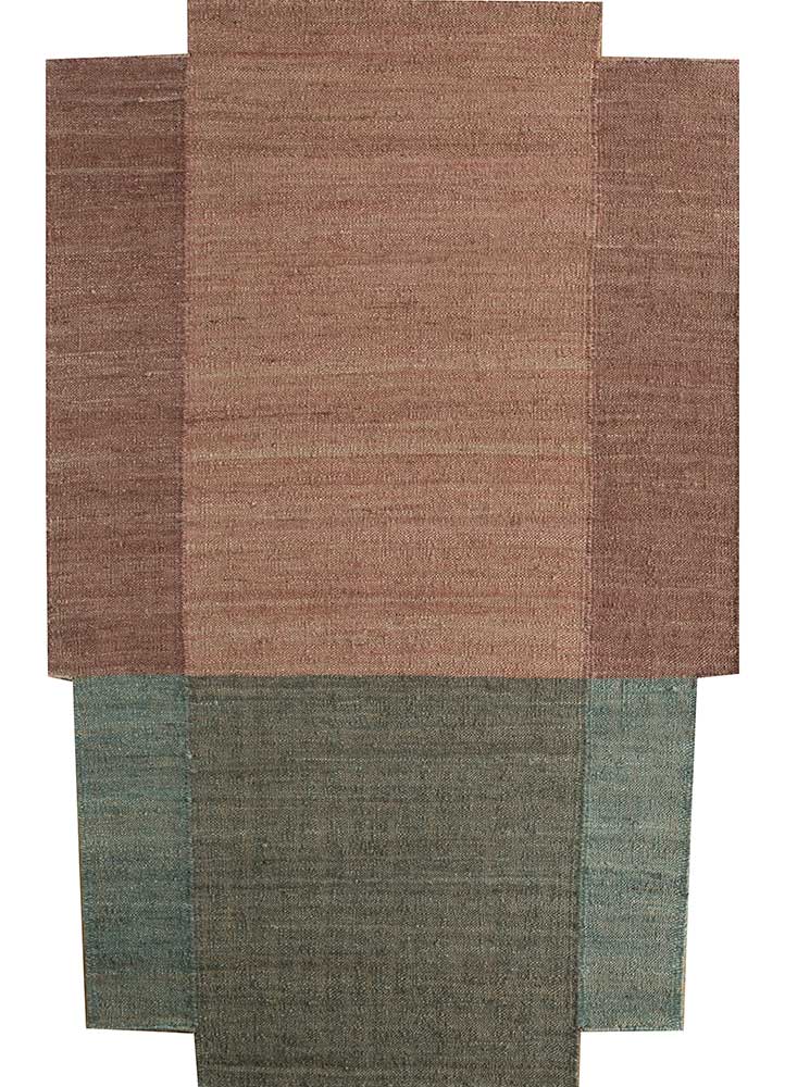 daaira beige and brown jute and hemp Flat Weaves Rug - HeadShot