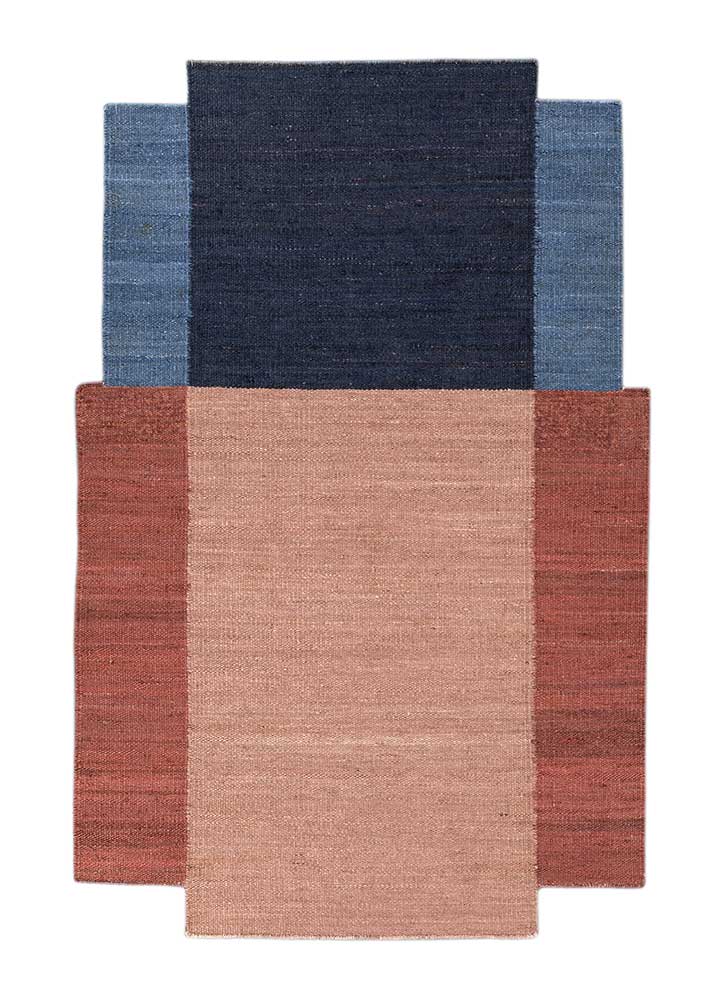  red and orange jute and hemp Flat Weaves Rug