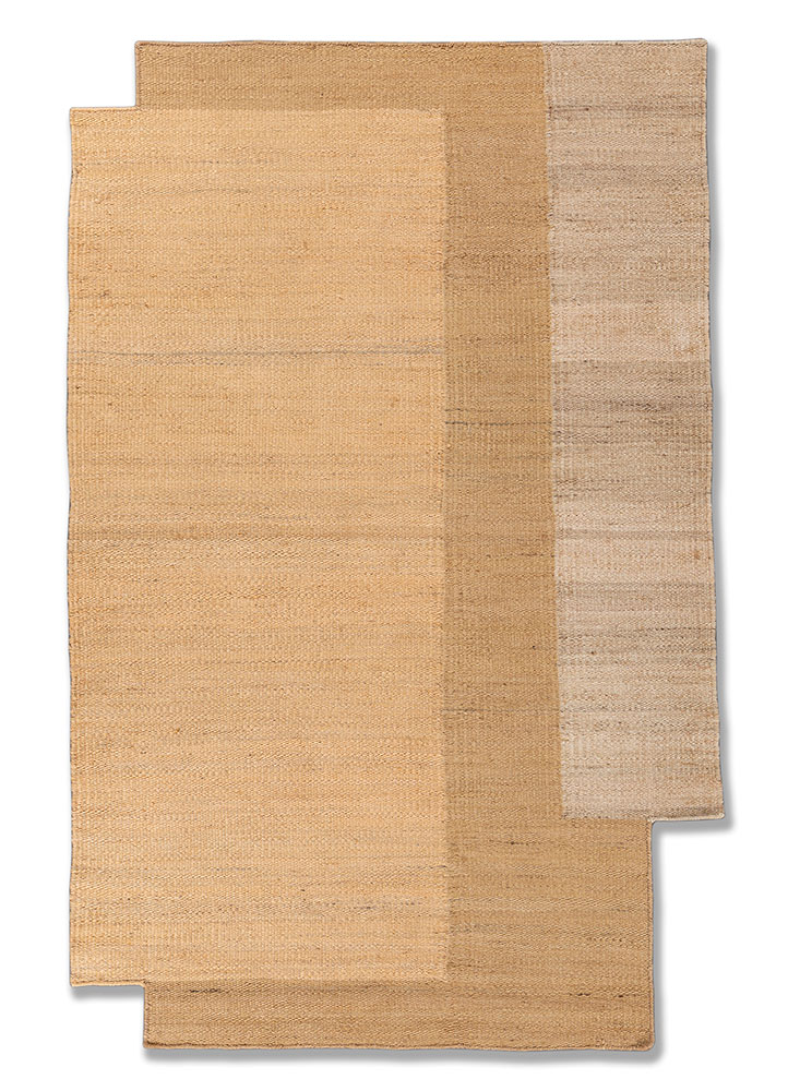 daaira beige and brown jute and hemp Flat Weaves Rug - HeadShot