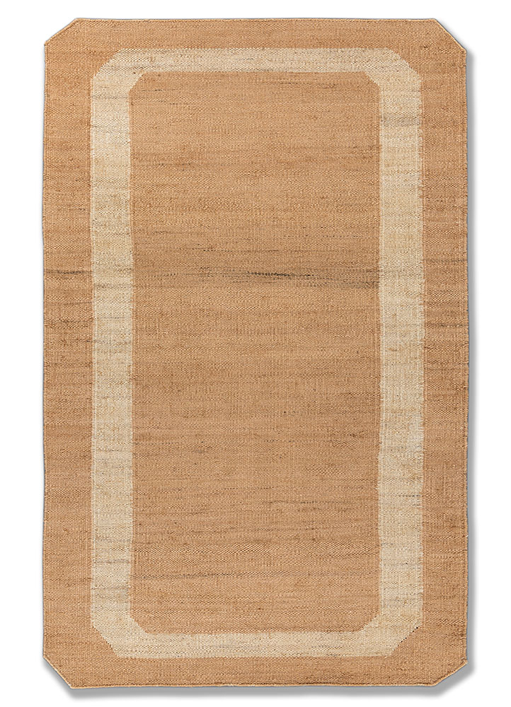 daaira beige and brown jute and hemp Flat Weaves Rug - HeadShot