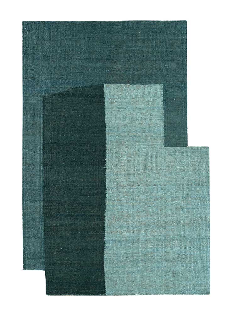  blue jute and hemp Flat Weaves Rug