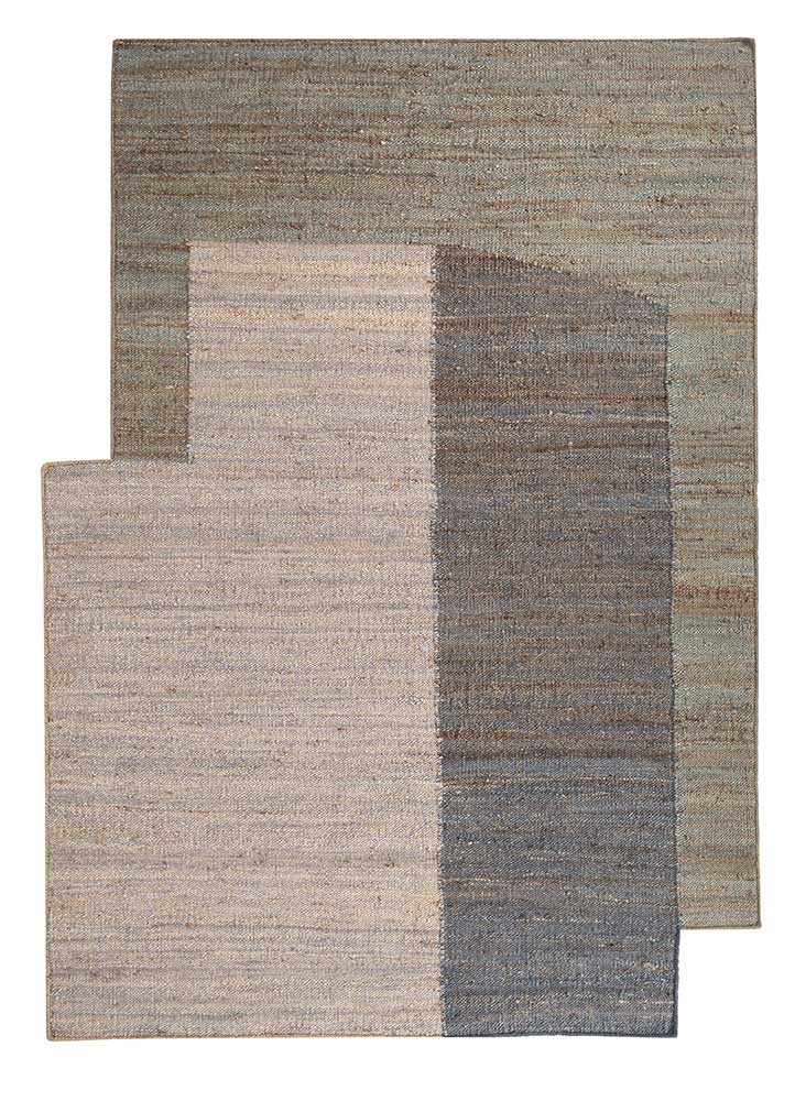  blue jute and hemp Flat Weaves Rug