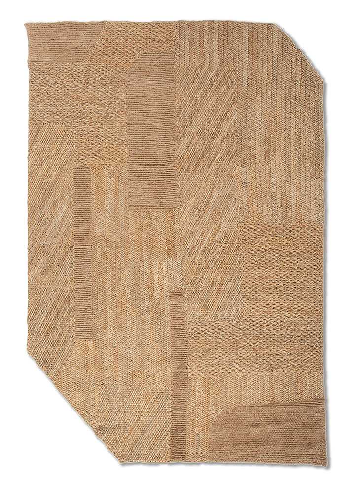 nomadic threads beige and brown jute and hemp Flat Weaves Rug - HeadShot