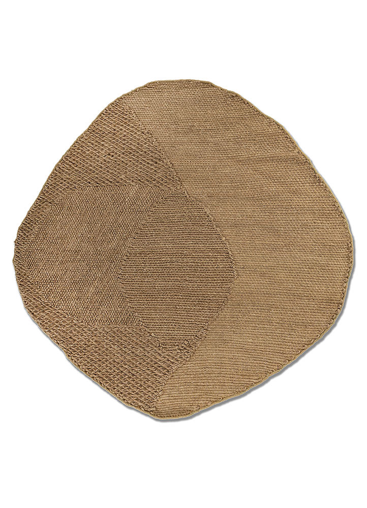  beige and brown jute and hemp Flat Weaves Rug