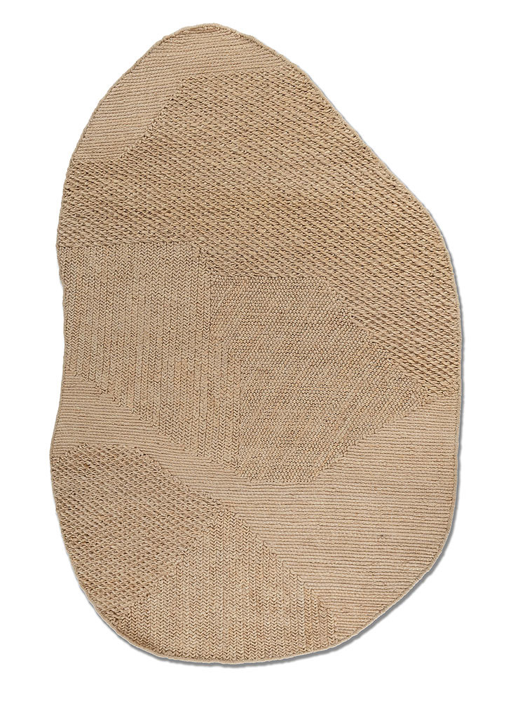  beige and brown jute and hemp Flat Weaves Rug