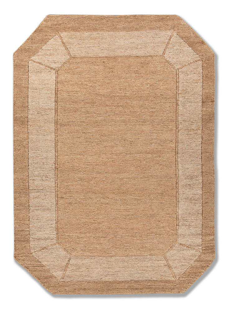 daaira beige and brown jute and hemp Flat Weaves Rug - HeadShot