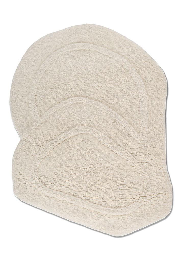  ivory wool Hand Tufted Rug