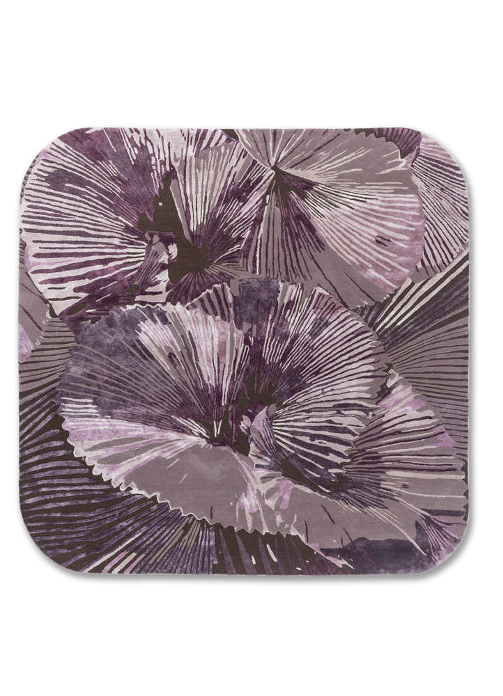 aurelia pink and purple wool and viscose Hand Tufted Rug - HeadShot aurelia pink and purple wool and viscose Hand Tufted Rug - HeadShot