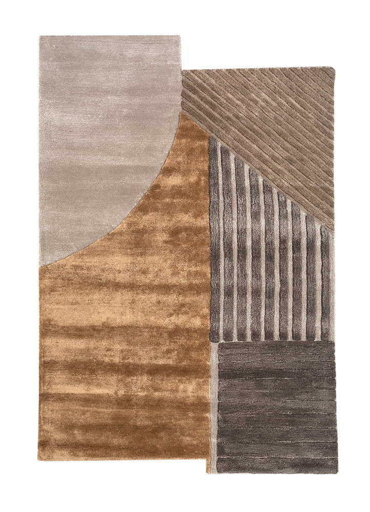 come around gold wool and viscose Hand Tufted Rug - HeadShot come around gold wool and viscose Hand Tufted Rug - HeadShot