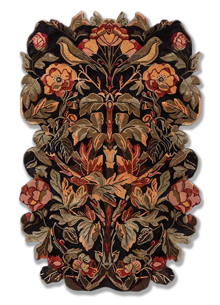 nebulora blue wool and viscose Hand Tufted Rug - HeadShot nebulora blue wool and viscose Hand Tufted Rug - HeadShot