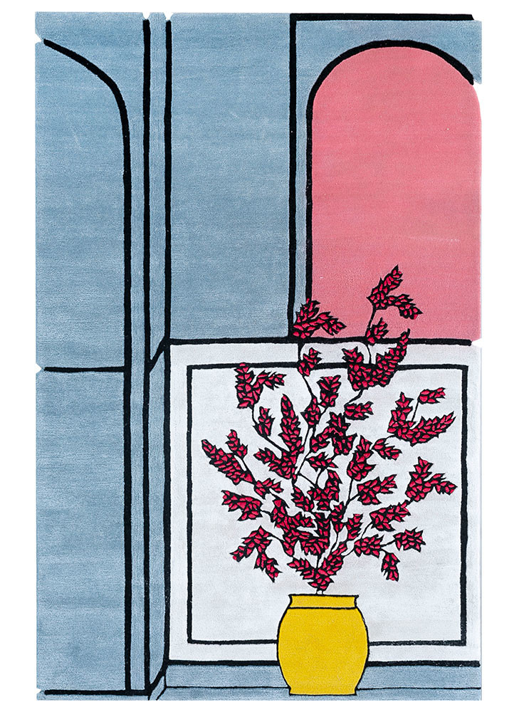 concoction blue wool and viscose Hand Tufted Rug - HeadShot concoction blue wool and viscose Hand Tufted Rug - HeadShot