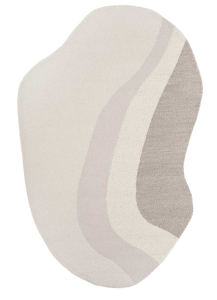 pathways ivory wool Hand Tufted Rug - HeadShot
