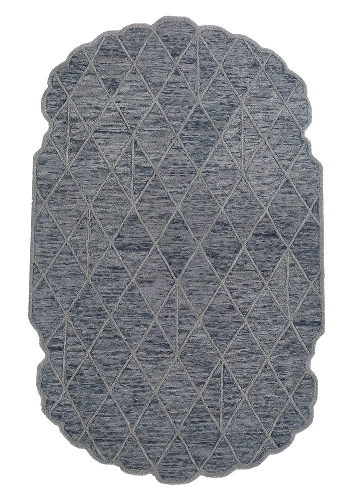 jaipur wunderkammer grey and black wool Hand Tufted Rug - HeadShot jaipur wunderkammer grey and black wool Hand Tufted Rug - HeadShot