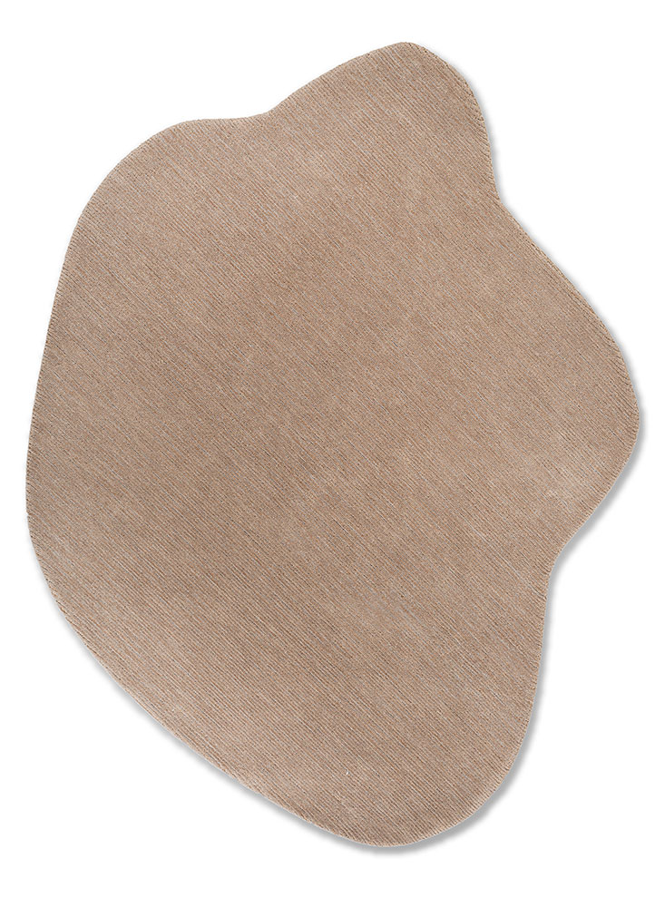 pathways beige and brown wool and viscose Hand Tufted Rug - HeadShot