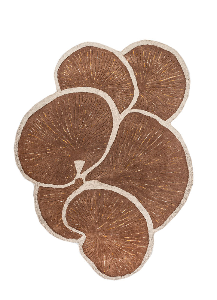 aurelia red and orange wool and viscose Hand Tufted Rug - HeadShot