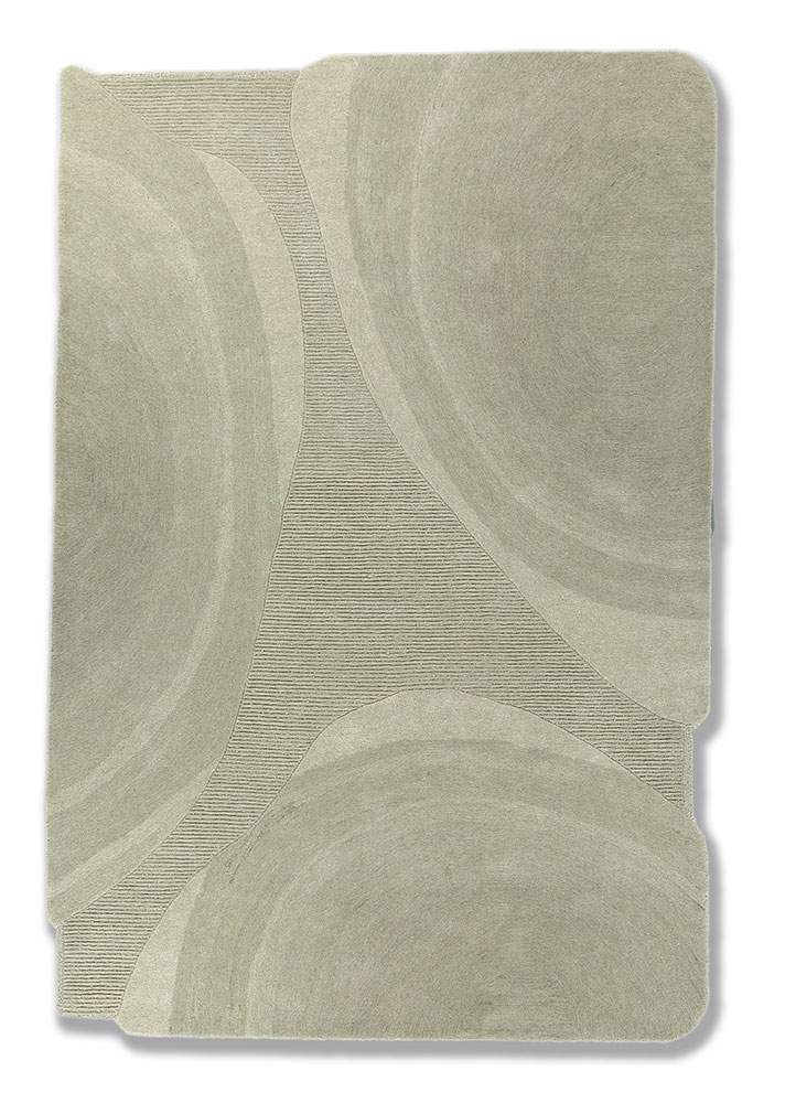 aprezo blue wool Hand Tufted Rug - HeadShot