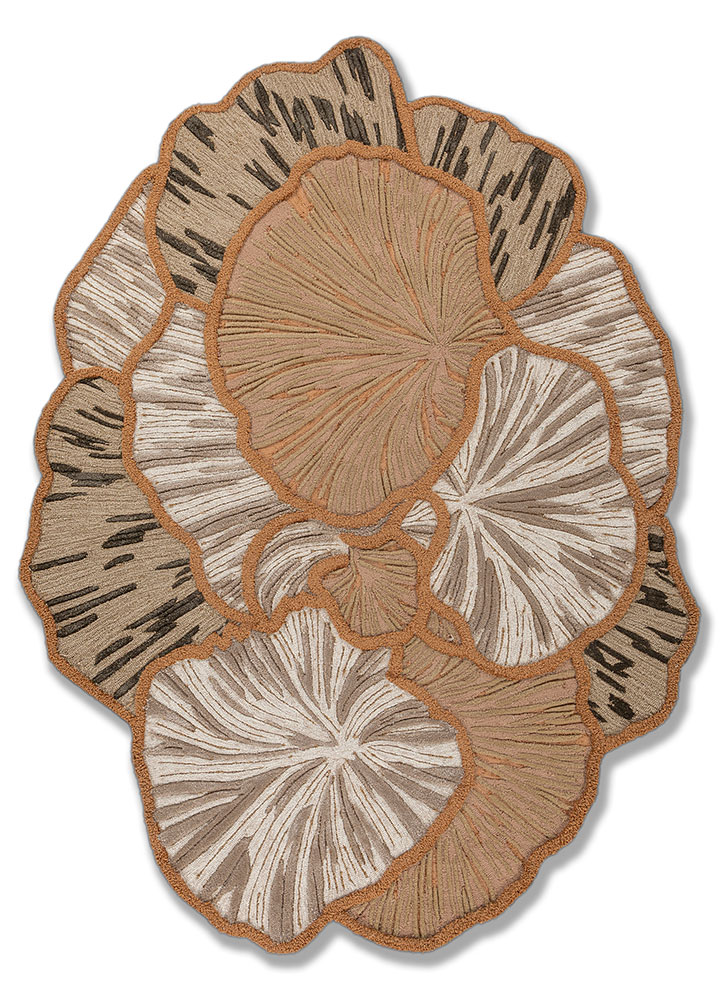 aurelia grey and black wool and viscose Hand Tufted Rug - HeadShot