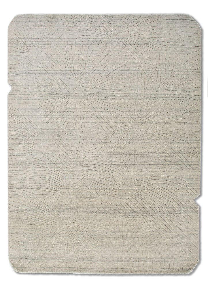  grey and black wool Hand Loom Rug