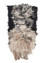 diwar grey and black wool Wall Art Rug - HeadShot diwar grey and black wool Wall Art Rug - HeadShot