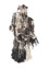 diwar grey and black wool Wall Art Rug - HeadShot diwar grey and black wool Wall Art Rug - HeadShot